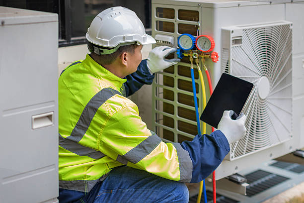 Professional Hvac Maintenance technician working in Lawrence Township, NJ